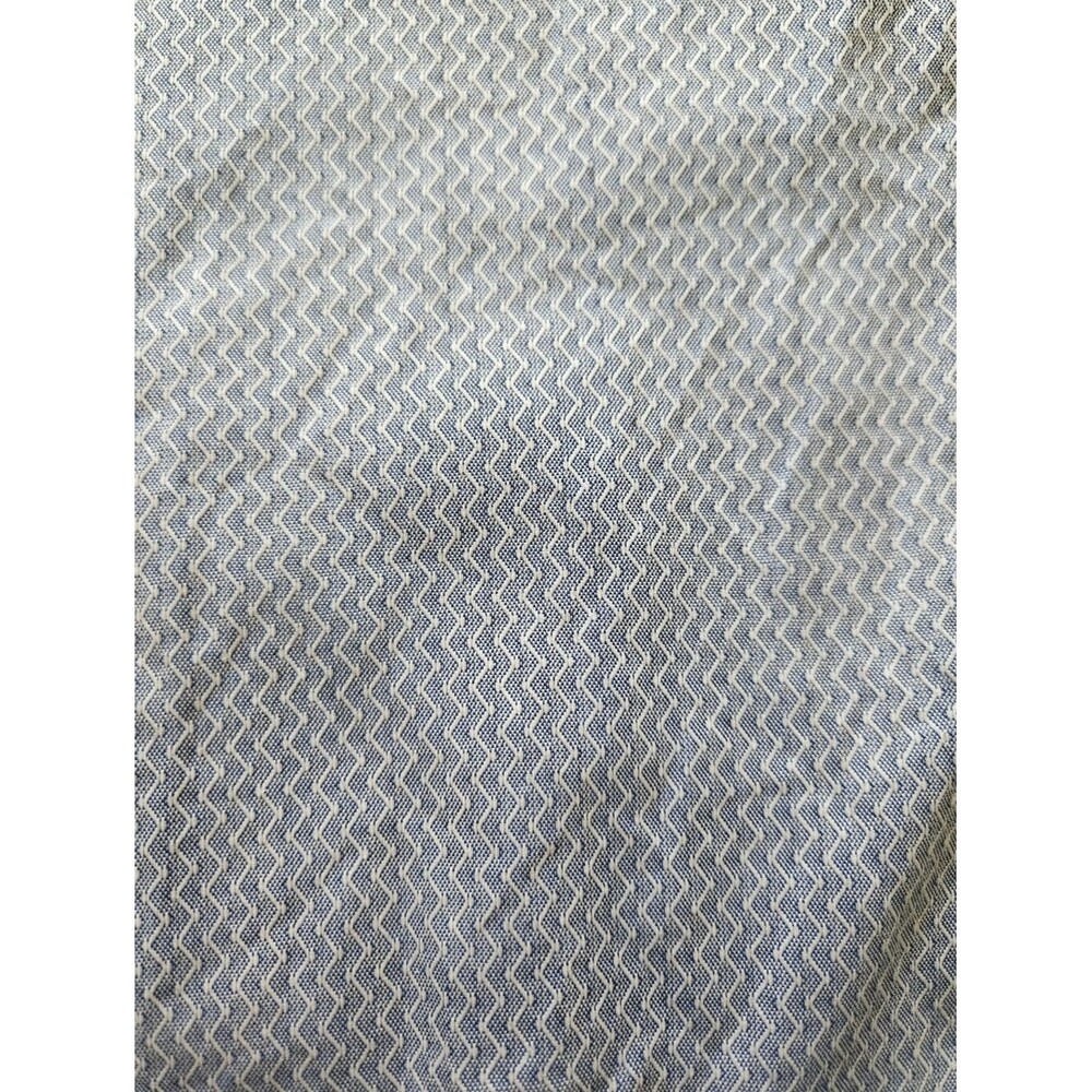 Zachary Prell Chevron Textured Pattern Dress Shirt Size Large Light Blue/White - Picture 9 of 11